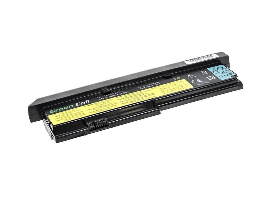 Battery for laptop GREEN CELL, IBM Lenovo ThinkPad X200 X201 X201i 42T4534, 10.8V, 6600mAh