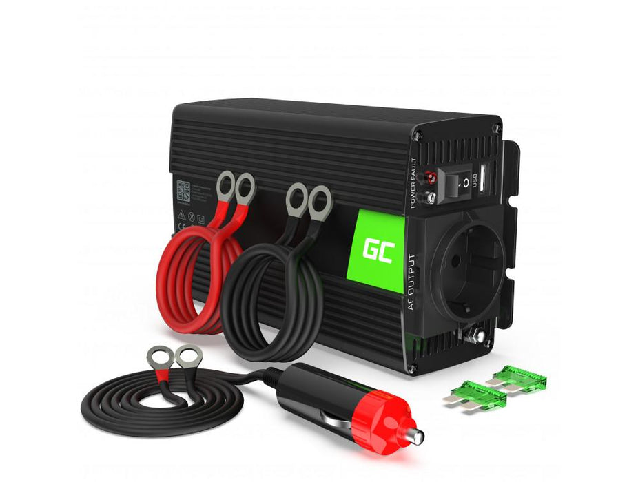 Inverter GREEN CELL, 12V, 300W/600W, Pure Sine Wave