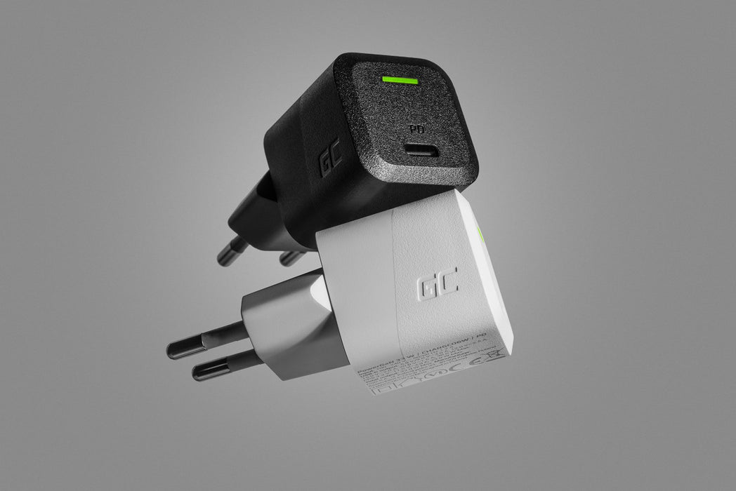 USB Charger Green Cell PowerGaN 33 W PD 3.0 QC 3.0 1x USB-C white