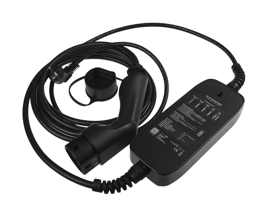Green Cell EV16 electric vehicle charging station Black 1 Built-in display LCD