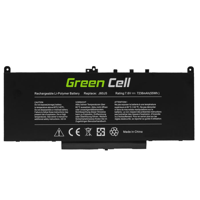 Laptop Battery Dell Latitude E7270 E7470 J60J5 7.6V 5800mAh GREEN CELL