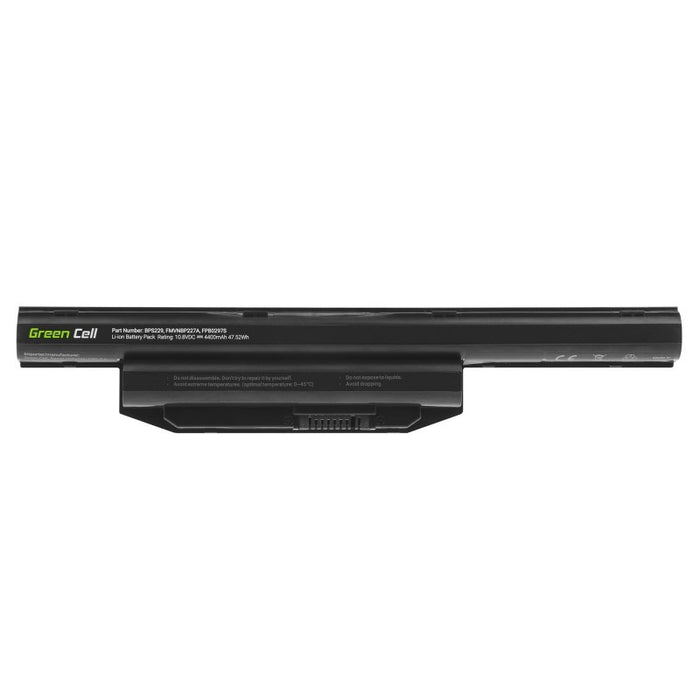 Battery for laptop GREEN CELL, Fujitsu LifeBook A514, A544, A555, AH544, AH564, E547, E554, E733, E734, E743, E744, E746, E753, E754, S904, 10.8V, 4400mAh