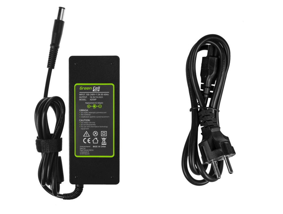 Power supply for laptop GREEN CELL, AC Adapter for DELL PRO Charger / AC Adapter 19.5V 3.34A 65W for Dell Latitude E6330 E6410 E6430 E6530 E7440 Inspiron 15 5558 15R N5110