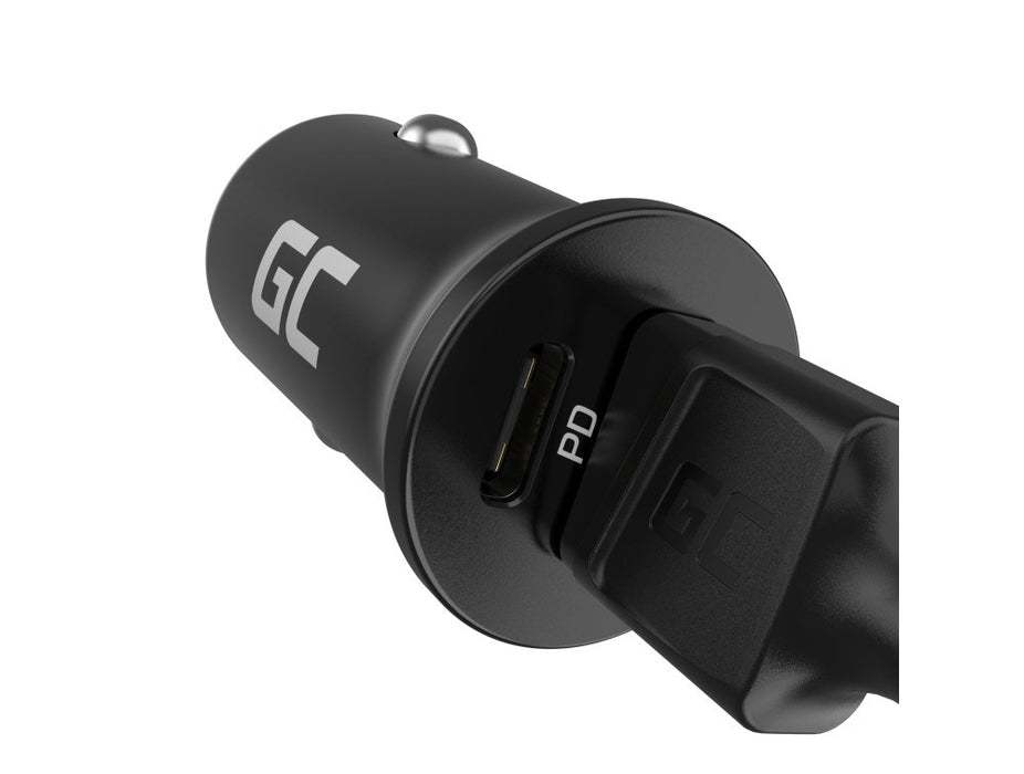 Green Cell GC PowerRide Nano38 38W 6A 1x USB-C 1x USB-A car charger