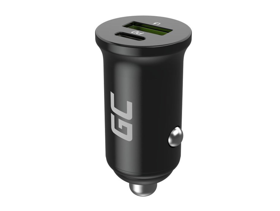 Green Cell GC PowerRide Nano38 38W 6A 1x USB-C 1x USB-A car charger