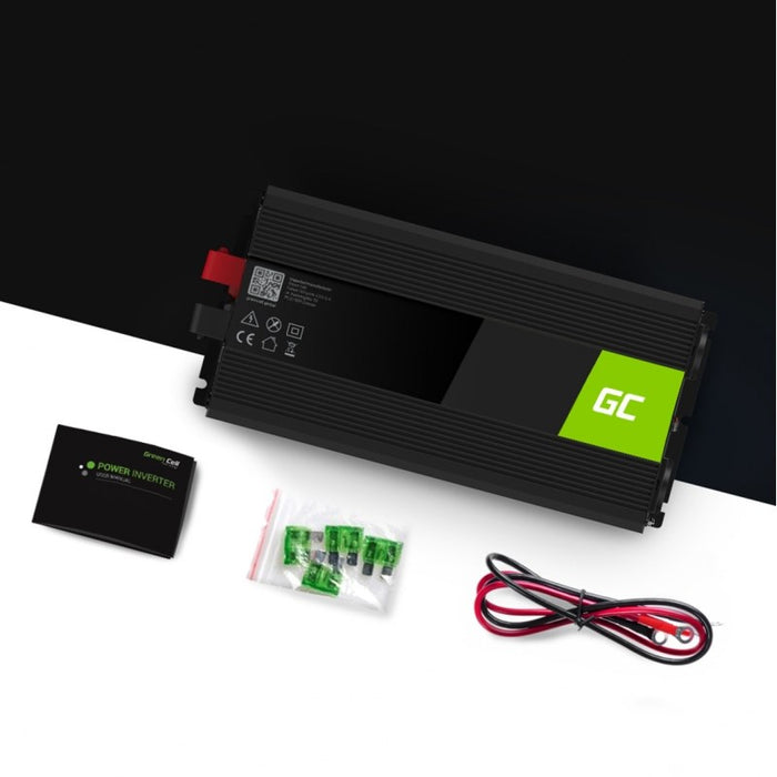 Inverter GREEN CELL, 24/220V, DC/AC, 1500W/3000W, Modified sine wave