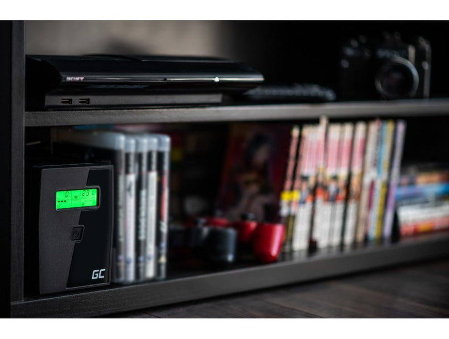 Green Cell UPS02 uninterruptible power supply (UPS) Line-Interactive 0.8 kVA 480 W 2 AC outlet(s)