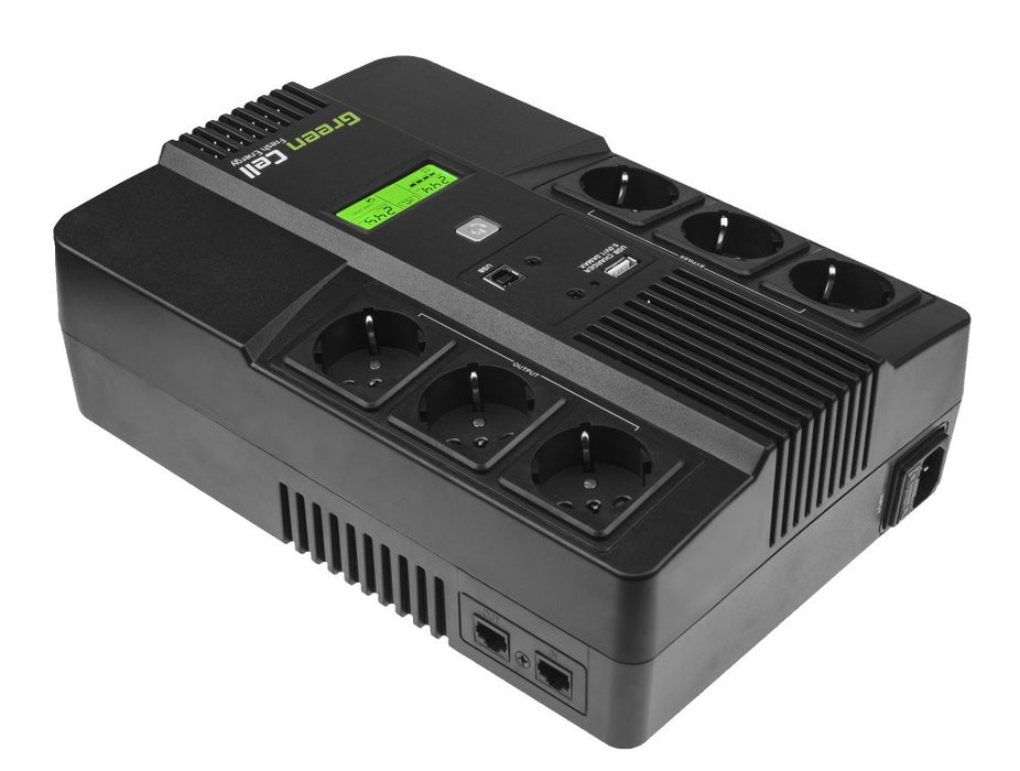 Green Cell AiO 800VA LCD Line-Interactive 0.8 kVA 480 W 6 AC outlet(s)