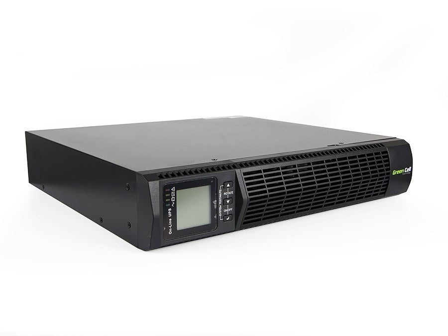 Green Cell UPS13 rack UPS RTII 1000VA 900W with LCD Display