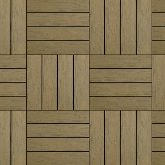 DECKING TILE 30X30CM GREEN WALL SS05OAK