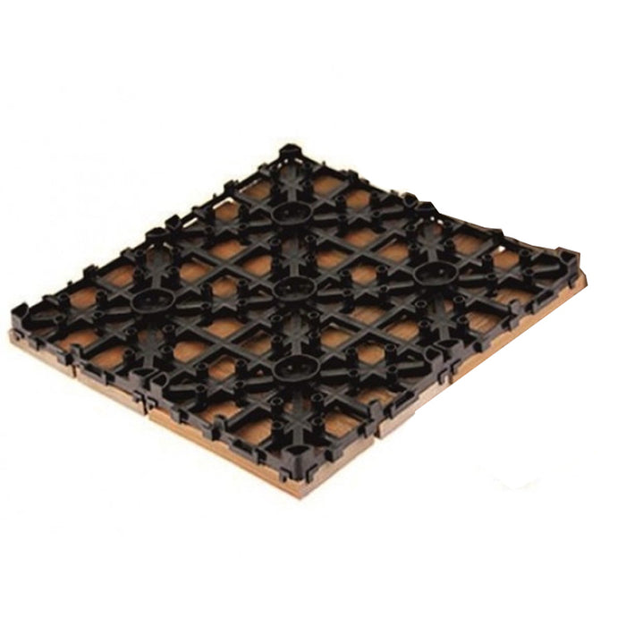 DECKING TILE 30X30CM GREEN WALL SS05TEAK