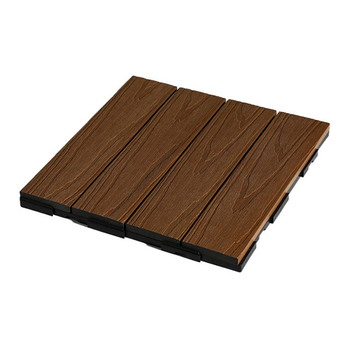 DECKING TILE 30X30CM GREEN WALL SS05TEAK