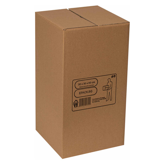 MOVING CARTONS FIVE-LAYER CORRUGATED CARDBOARD 30X30X60 CM GREEN WAY