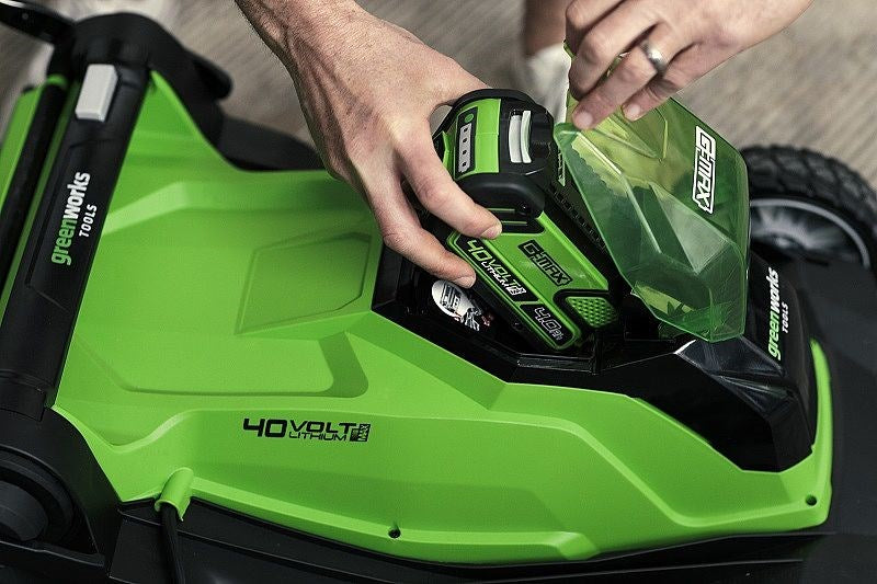 Cordless mower 40V 4Ah 41 cm Greenworks G40LM41K4 - 2504707UB