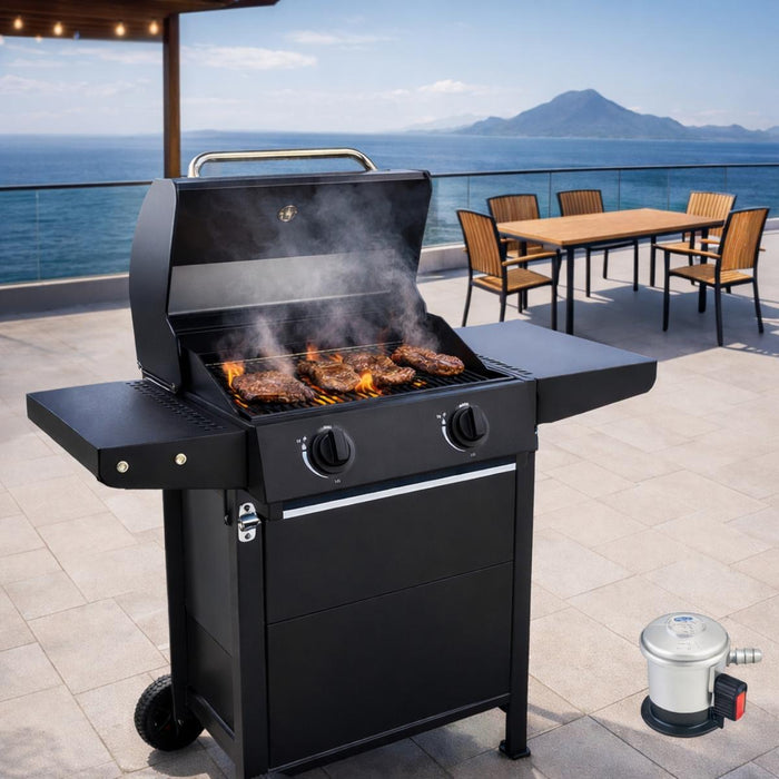 GAS BARBECUE GRILL KING 2 BURNERS