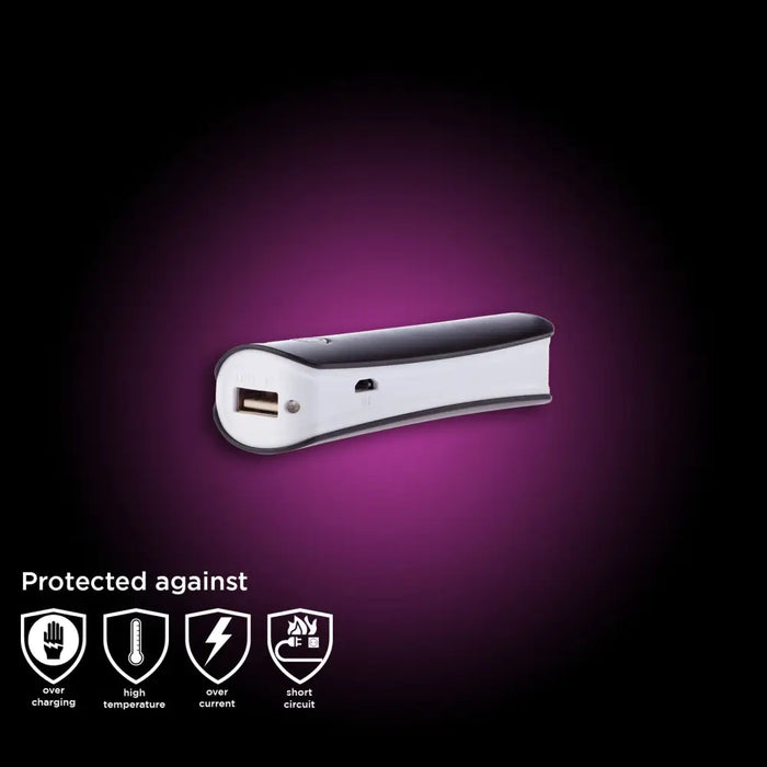 Grixx External battery 2600mAh Black - Преносими батерии<<<Батерии<<<Аксесоари<<<MediaTrade
