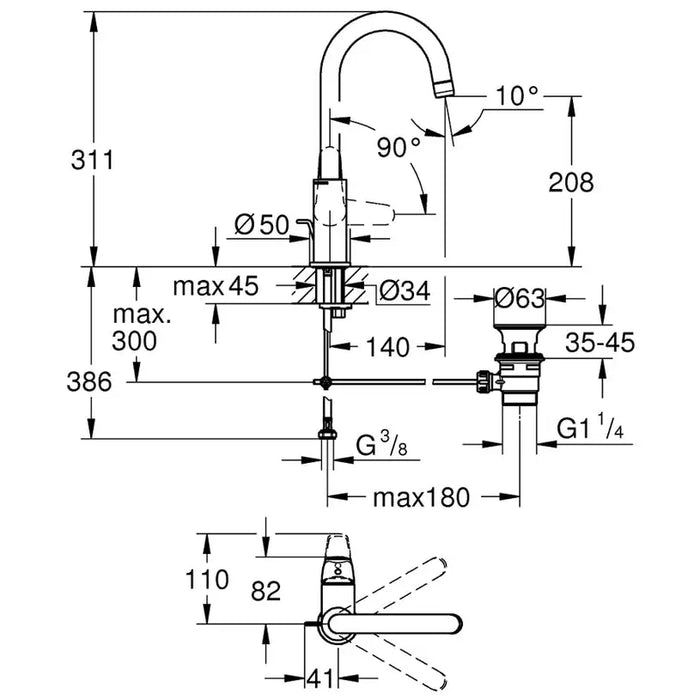 GROHE SWIFT FAUCET - Смесители<<<Смесители и душове<<<Баня<<<Praktiker