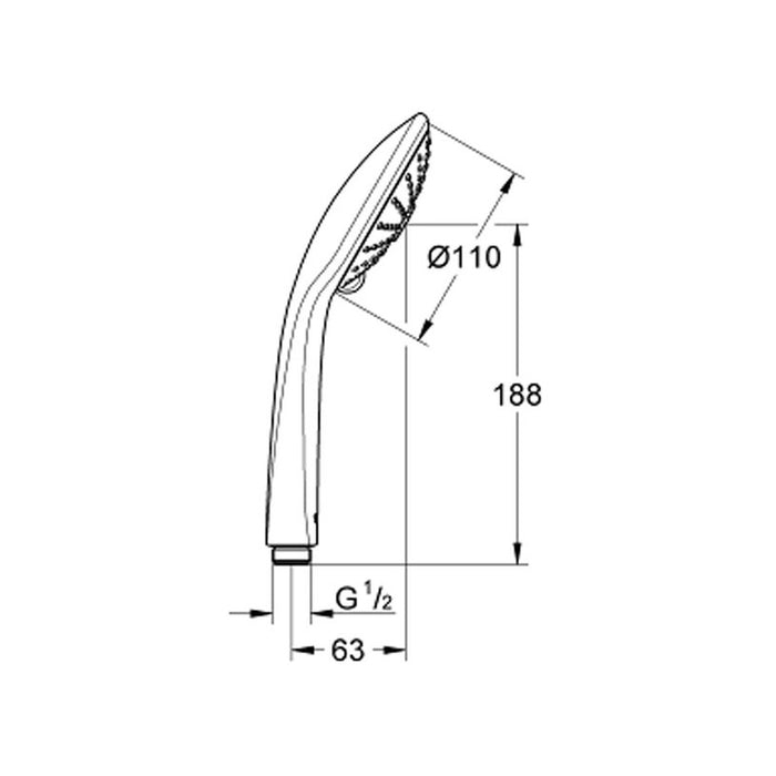 SHOWER HEAD GROHE EUPHORIA 110
