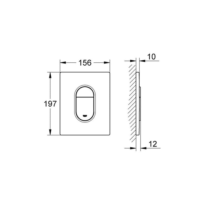 GROHE ARENA COSMOPOLITAN STRUCTURE BUTTON
