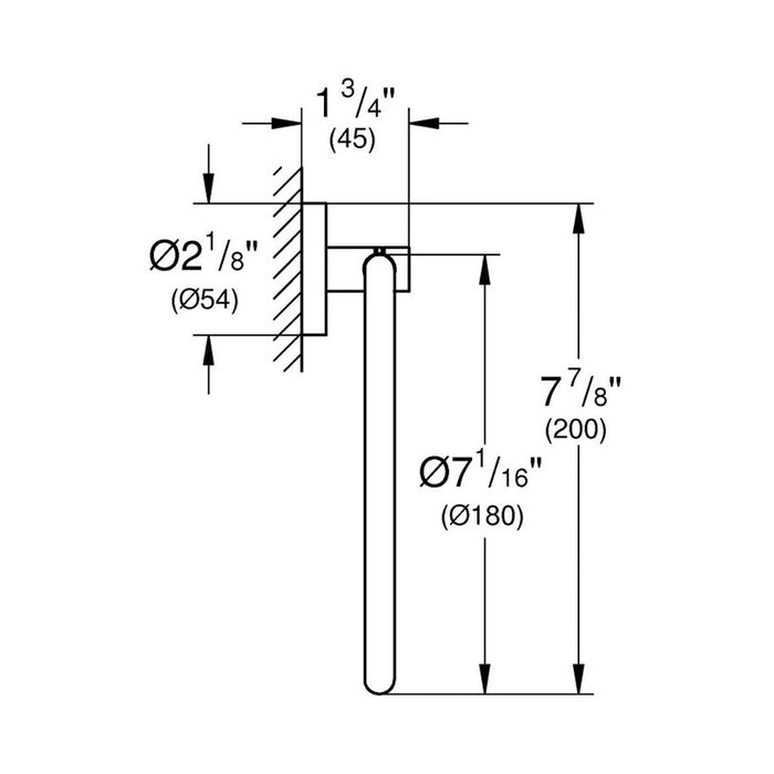 GROHE START TOWEL RING