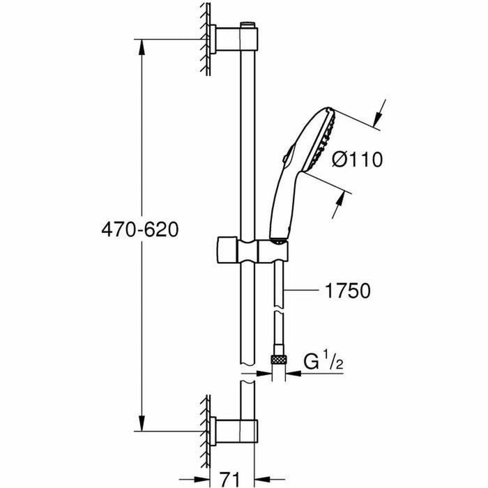 SHOWER SET GROHE VITALIO START 110 II
