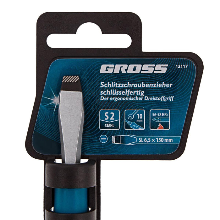 SCREWDRIVER STRAIGHT 6.5X150MM GROSS