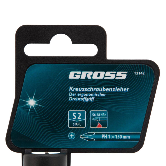 CROSS SCREWDRIVER PH1 150MM GROSS