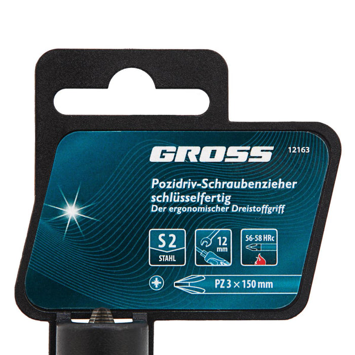 CROSS SCREWDRIVER PZ3 150MM GROSS