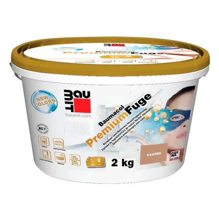GROUTING MIXTURE BAUMACOL PREMIUM BAUMIT BROWN - Фуги<<<Лепила за плочки фуги силикони и