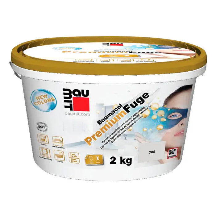 GROUTING MIXTURE BAUMACOL PREMIUM BAUMIT GRAY - Фуги<<<Лепила за плочки фуги силикони и