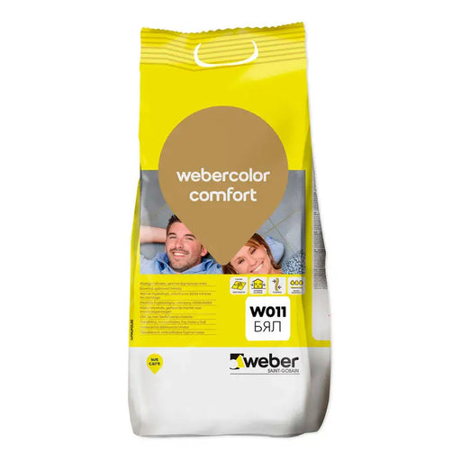 GROUTING MIXTURE COLOR COMFORT WEBER W011 WHITE - Фуги<<<Лепила за плочки фуги силикони и