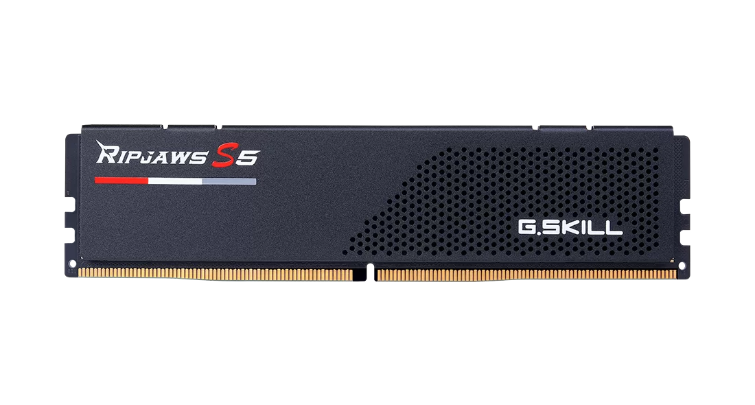 Memory G.SKILL Ripjaws S5 Black 64GB(2x32GB) DDR5 6000MHz CL30 F5-6000J3040G32GX2-RS5K, Intel XMP
