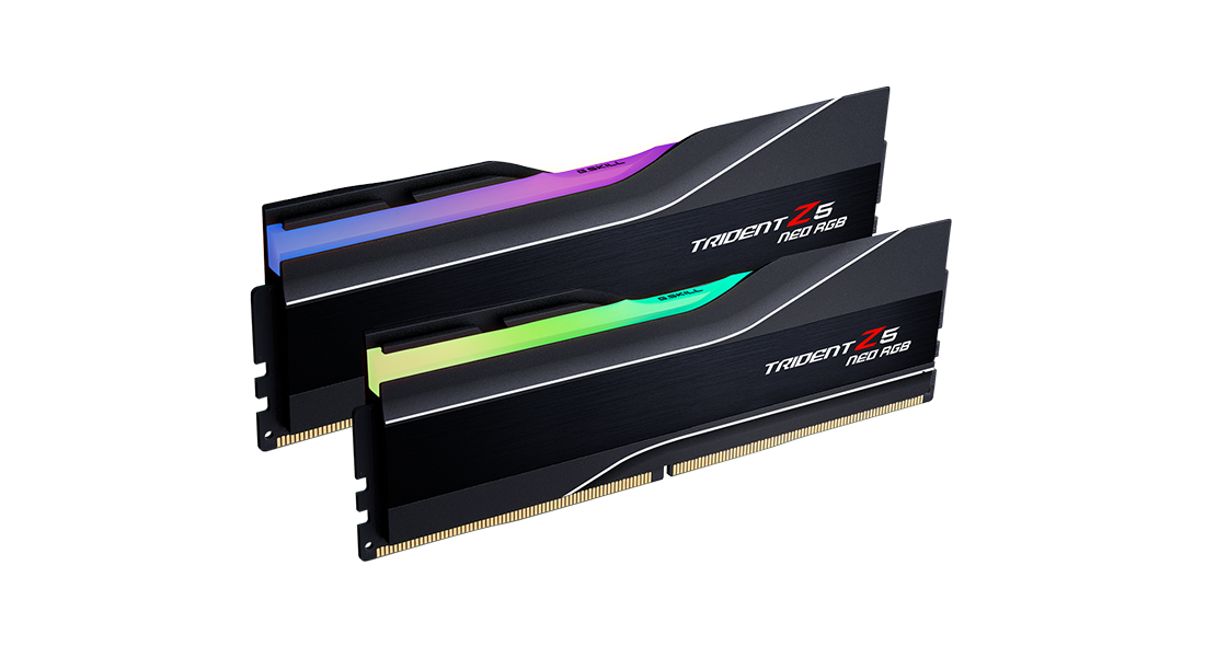 Memory G.SKILL Trident Z5 Neo RGB Black 64GB(2x32GB) DDR5 6000MHz F5-6000J3040G32GX2-TZ5NR