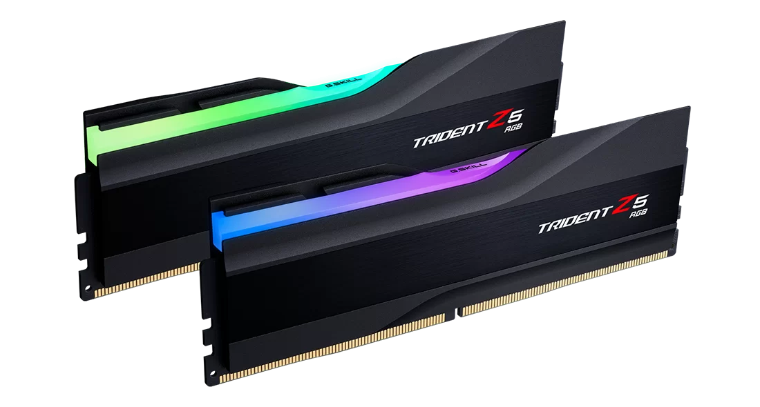 Memory G.SKILL Trident Z5 RGB Black 32GB(2x16GB) DDR5 6400MHz F5-6400J3239G16GX2-TZ5RK