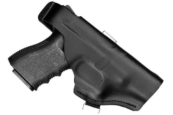 Leather holster for Glock 19 pistol