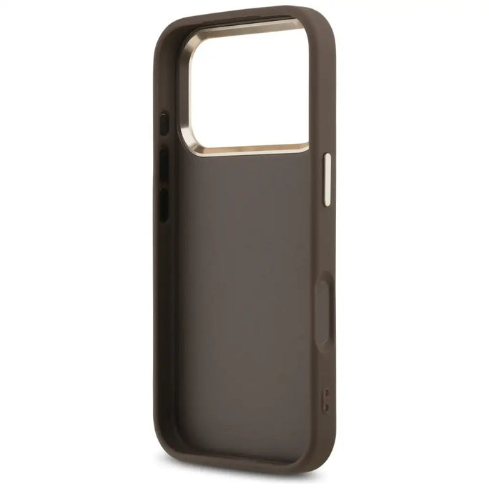 Guess 4G Big 4G Classic Logo Case for iPhone 17 Pro - Brown and Gold - Cell phone cases and covers<<<HurtelXML