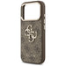 Guess 4G Big 4G Classic Logo Case for iPhone 17 Pro - Brown and Gold - Cell phone cases and covers<<<HurtelXML