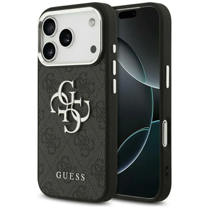 Guess 4G Big 4G Classic Logo case for iPhone 17 Pro Max - black - Cell phone cases and covers<<<HurtelXML