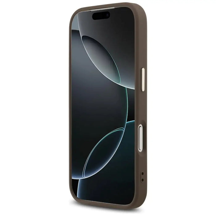 Guess 4G Big 4G Classic Logo Case for iPhone 17 Pro Max - Brown and Gold - Cell phone cases and covers<<<HurtelXML