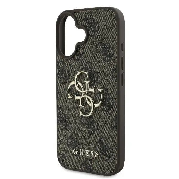 Guess 4G Big Logo Case for iPhone 16 - Brown - Cell phone cases and covers<<<HurtelXML