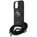 Guess 4G Big Logo Cord Stap Crossbody Case for iPhone 16 Plus Black - Cell phone cases and covers<<<HurtelXML