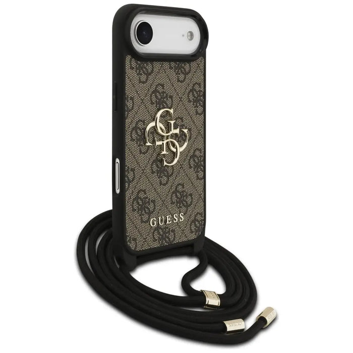 Guess 4G Big Logo Cord Stap Crossbody Case for iPhone 17 Air - Brown - Cell phone cases and covers<<<HurtelXML