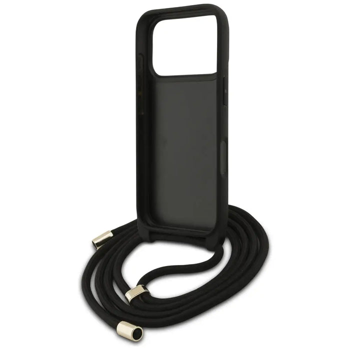 Guess 4G Big Logo Cord Stap Crossbody Case for iPhone 17 Pro - Brown - Cell phone cases and covers<<<HurtelXML