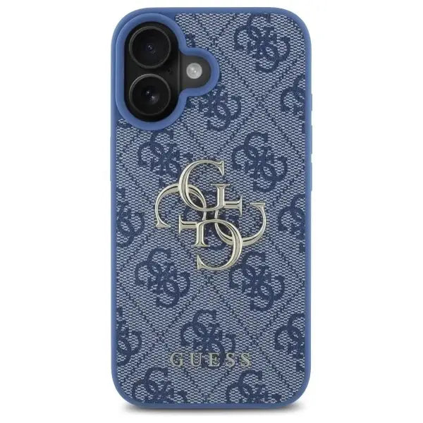 Guess 4G Big Logo iPhone 16 Case - Blue - Cell phone cases and covers<<<HurtelXML