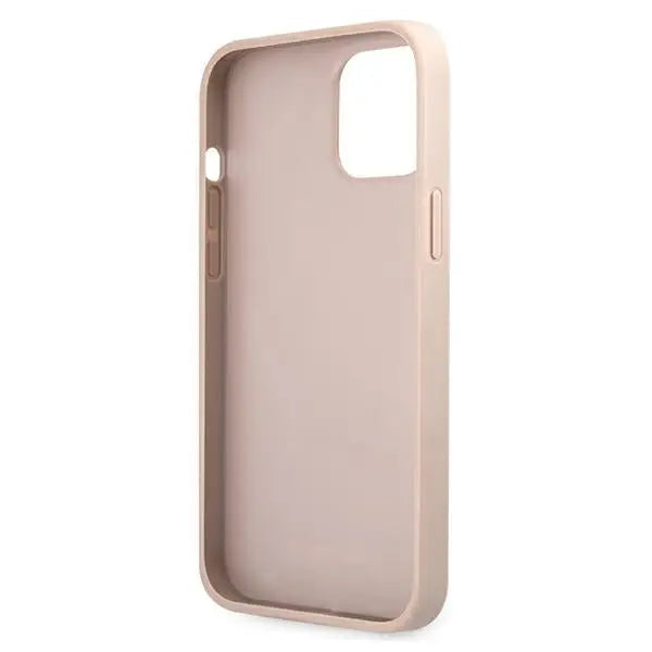 Guess 4G Big Metal Logo Case for iPhone 12 / 12 Pro - Pink - Cell phone cases and covers<<<HurtelXML