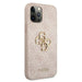 Guess 4G Big Metal Logo Case for iPhone 12 / 12 Pro - Pink - Cell phone cases and covers<<<HurtelXML