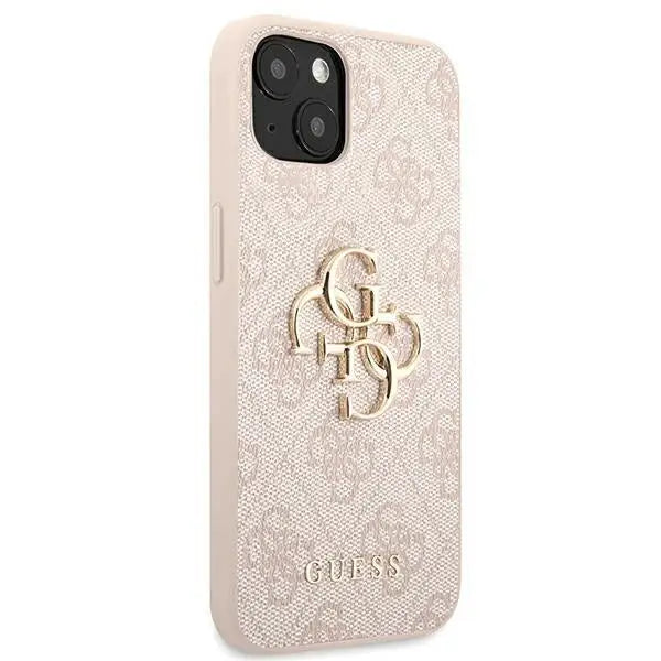 Guess 4G Big Metal Logo Case for iPhone 13 / 14 / 15 6.1’’ - Pink - Cell phone cases and covers<<<HurtelXML