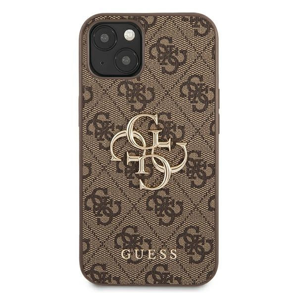 Guess 4G Big Metal Logo Case for iPhone 13 - Brown - Cell phone cases and covers<<<HurtelXML