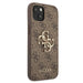 Guess 4G Big Metal Logo Case for iPhone 13 - Brown - Cell phone cases and covers<<<HurtelXML