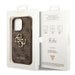 Guess 4G Big Metal Logo Case for iPhone 14 Pro - Brown - Cell phone cases and covers<<<HurtelXML